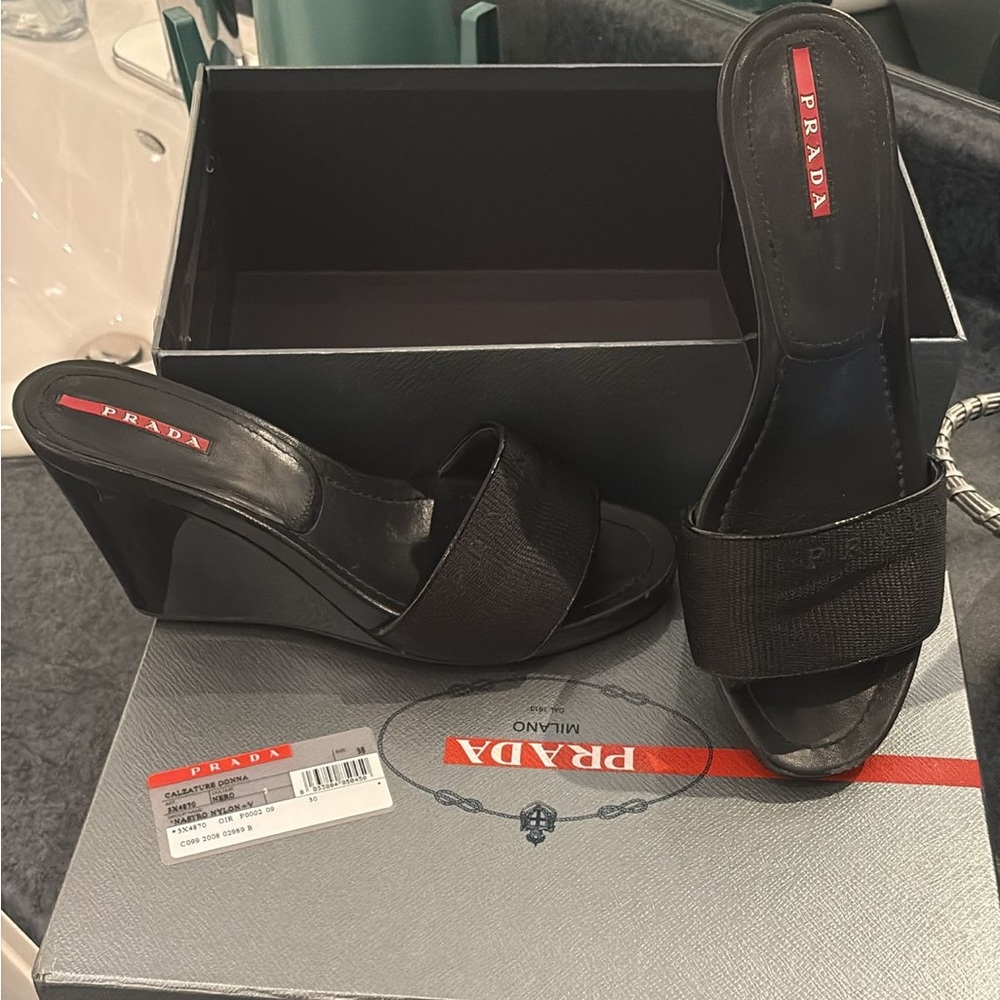 Authentic Prada Black Women's Mules